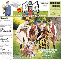 TIT - Tomaszowski Informator Tygodniowy nr 16 (1239) z 18 kwiecień 2014r.