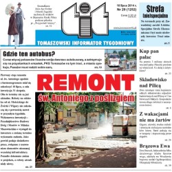 TIT - Tomaszowski Informator Tygodniowy nr 29 (1252) z 18 lipca 2014r.