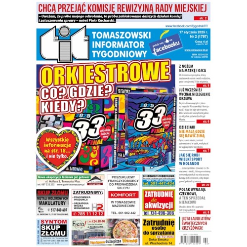 TIT - Tomaszowski Informator Tygodniowy nr 2 (1797) z 17 stycznia 2025r.