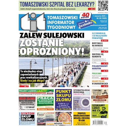 TIT - Tomaszowski Informator Tygodniowy nr 30 (1825) z 1 sierpnia 2025r.
