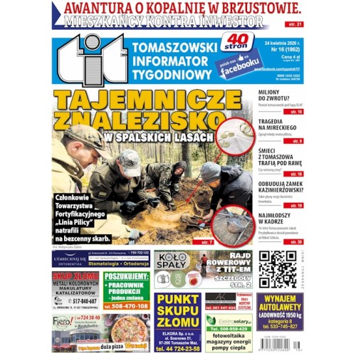 TIT - Tomaszowski Informator Tygodniowy nr 16 (1862) z 24 kwietnia 2026r.