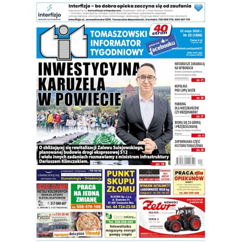 TIT - Tomaszowski Informator Tygodniowy nr 20 (1866) z 22 maja 2026r.