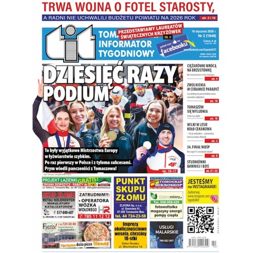 TIT - Tomaszowski Informator Tygodniowy nr 2 (1848) z 16 stycznia 2026r.