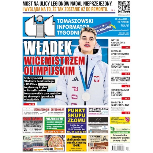 TIT - Tomaszowski Informator Tygodniowy nr 7 (1853) z 20 lutego 2026r.
