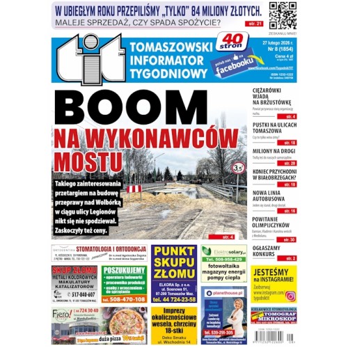 TIT - Tomaszowski Informator Tygodniowy nr 8 (1854) z 27 lutego 2026r.
