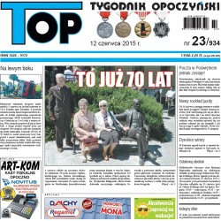 TOP - Tygodnik Opoczyński nr 23 (934) z 12 czerwca 2015 r.
