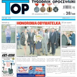 TOP - Tygodnik Opoczyński nr 38 (949) z 25 września 2015 r.