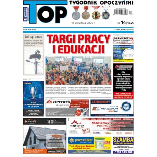 TOP - Tygodnik Opoczyński nr 14 (1445) z 11 kwietnia 2025 r.