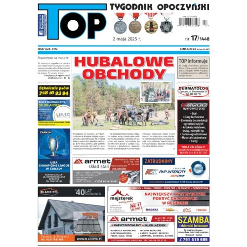 TOP - Tygodnik Opoczyński nr 17 (1448) z 2 maja 2025 r.