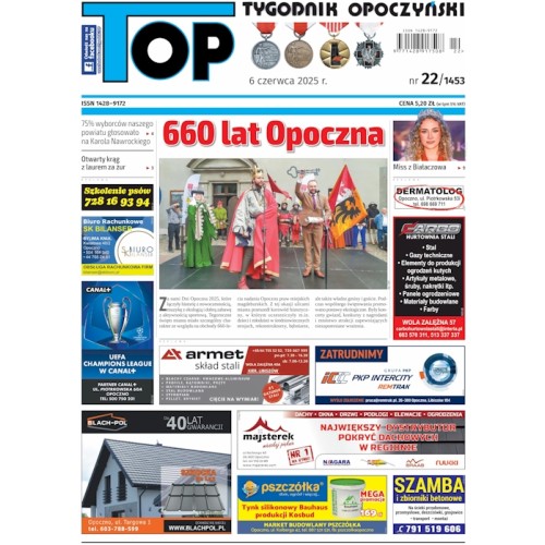 TOP - Tygodnik Opoczyński nr 22 (1453) z 6 czerwca 2025 r.