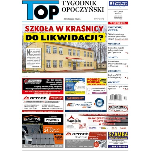 TOP - Tygodnik Opoczyński nr 47 (1478) z 28 listopada 2025 r.