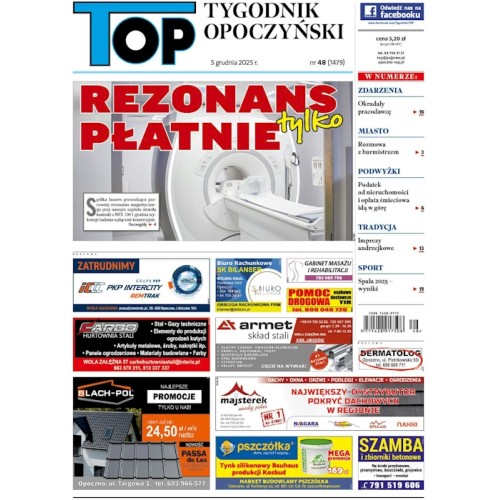 TOP - Tygodnik Opoczyński nr 48 (1479) z 5 grudnia 2025 r.