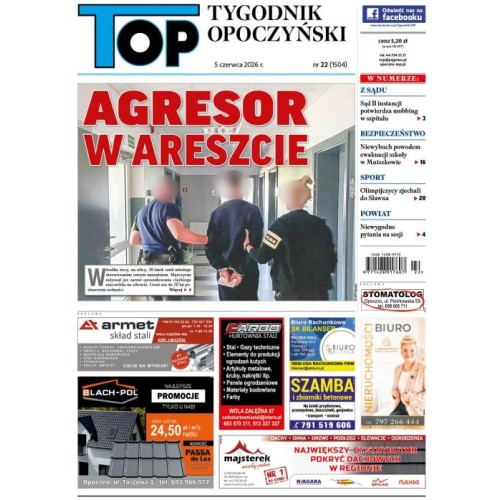 TOP - Tygodnik Opoczyński nr 22 (1504) z 5 czerwca 2026 r.