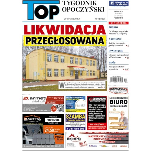 TOP - Tygodnik Opoczyński nr 4 (1486) z 30 stycznia 2026 r.