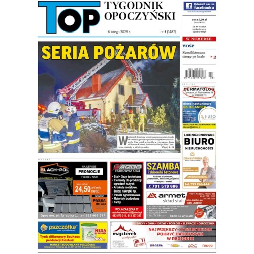 TOP - Tygodnik Opoczyński nr 5 (1487) z 6 lutego 2026 r.